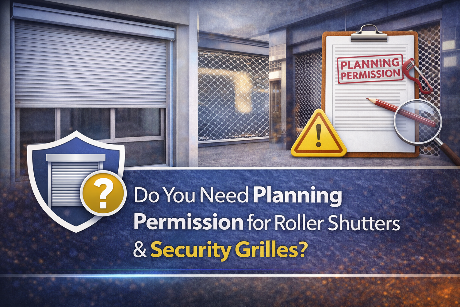 Do You Need Planning Permission for Roller Shutters & Security Grilles? - My Store