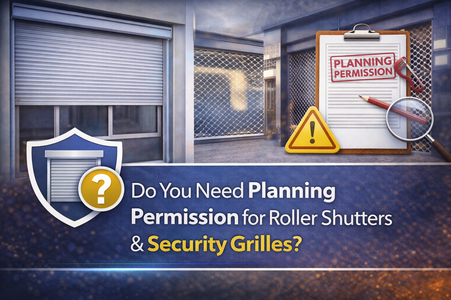 Do You Need Planning Permission for Roller Shutters & Security Grilles? - My Store