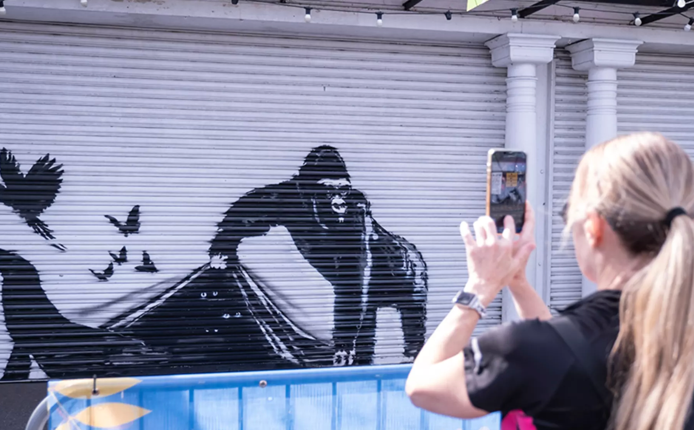 Banksy Leaves His Mark on London Zoo’s Roller Shutters - Security Direct - My Store