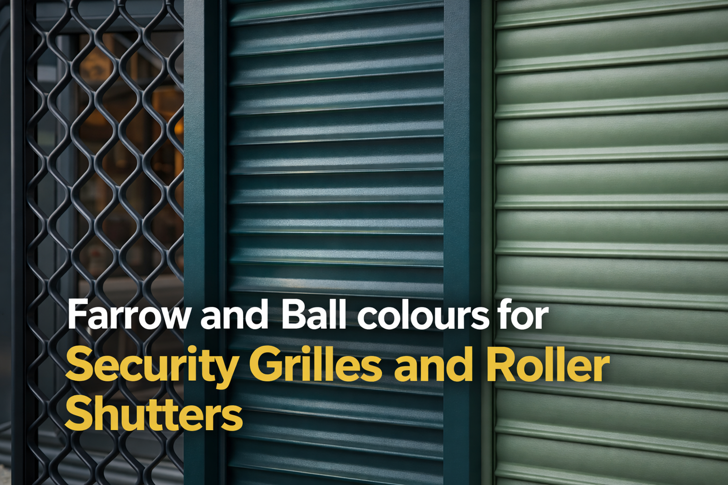 Farrow and Ball colours for Security Grilles and Roller Shutters - My Store