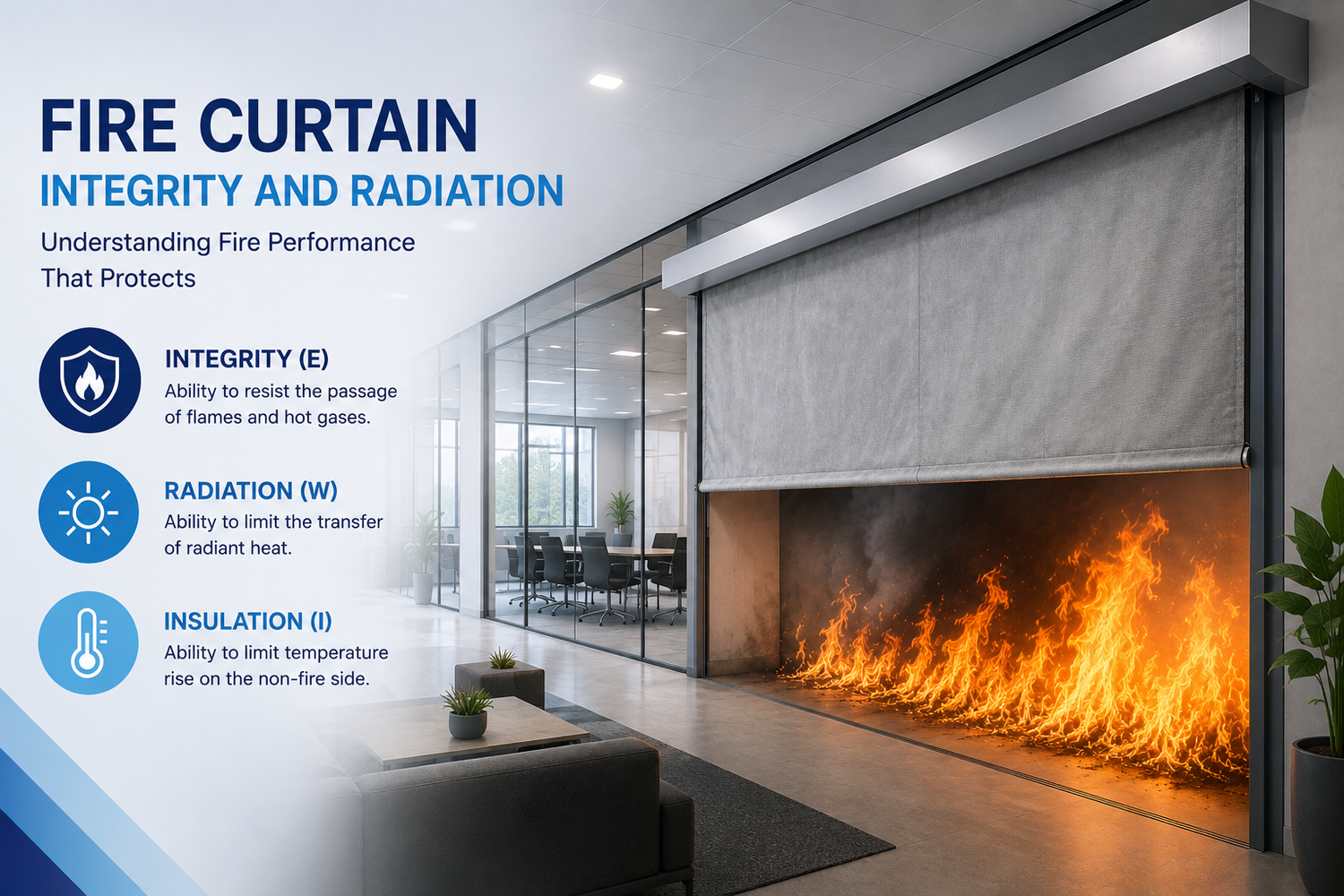 Fire Curtain Integrity and Radiation: What This Means?
