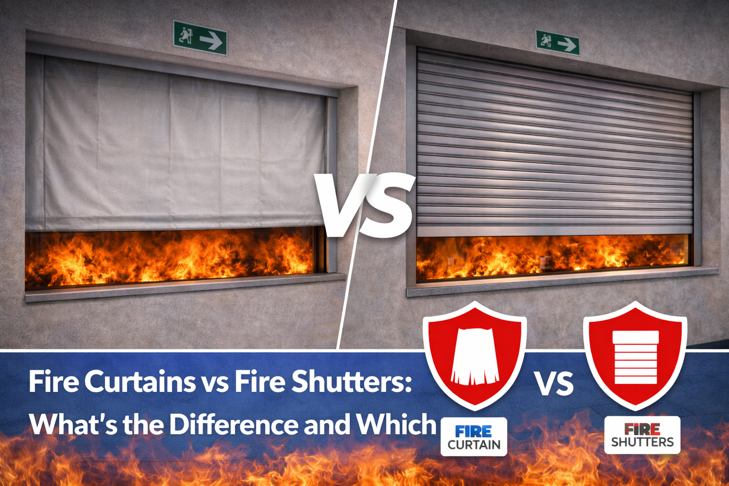 Fire Curtains vs Fire Shutters: What’s the Difference and Which Do You Need? - My Store