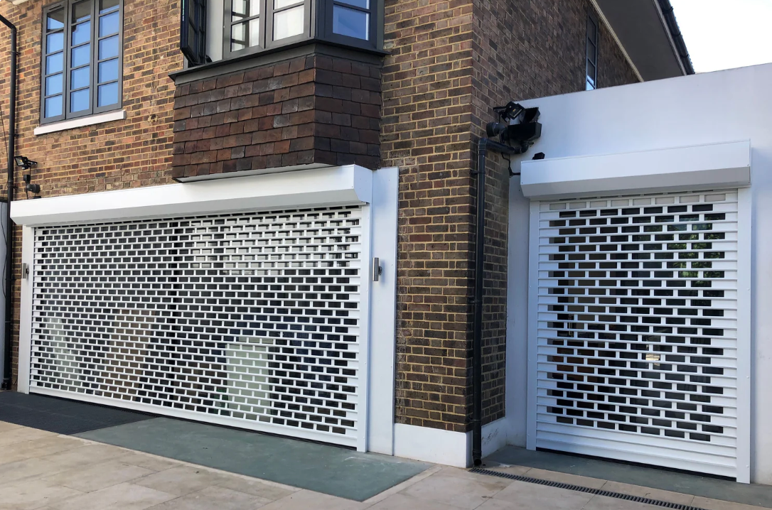 Roller Shutter Door with Pedestrian Access - My Store