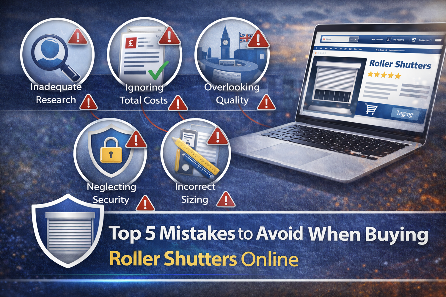 Top 5 Mistakes to Avoid When Buying Roller Shutters Online - My Store