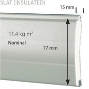 77mm Foam Filled Galvanised Steel Slats - My Store