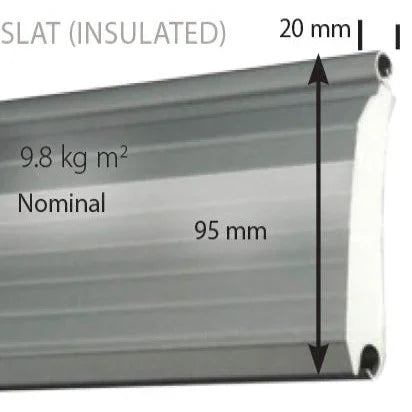 95mm Foam Filled Galvanised Steel Slats - My Store