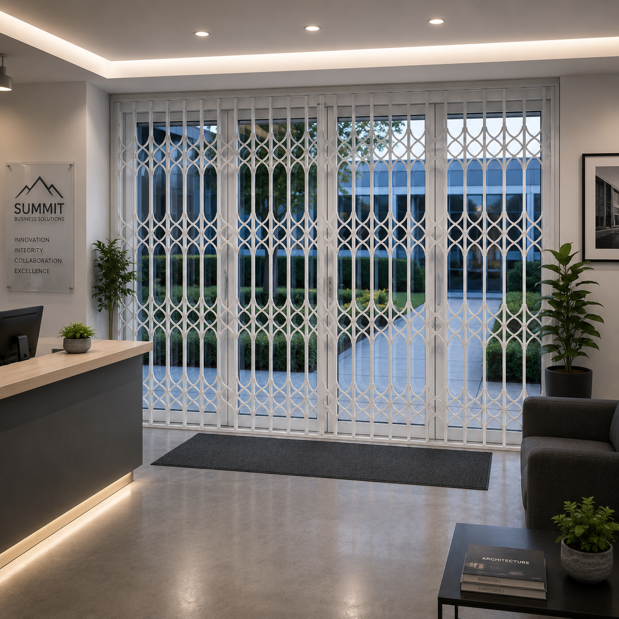 Retractable Security Grille - High Security