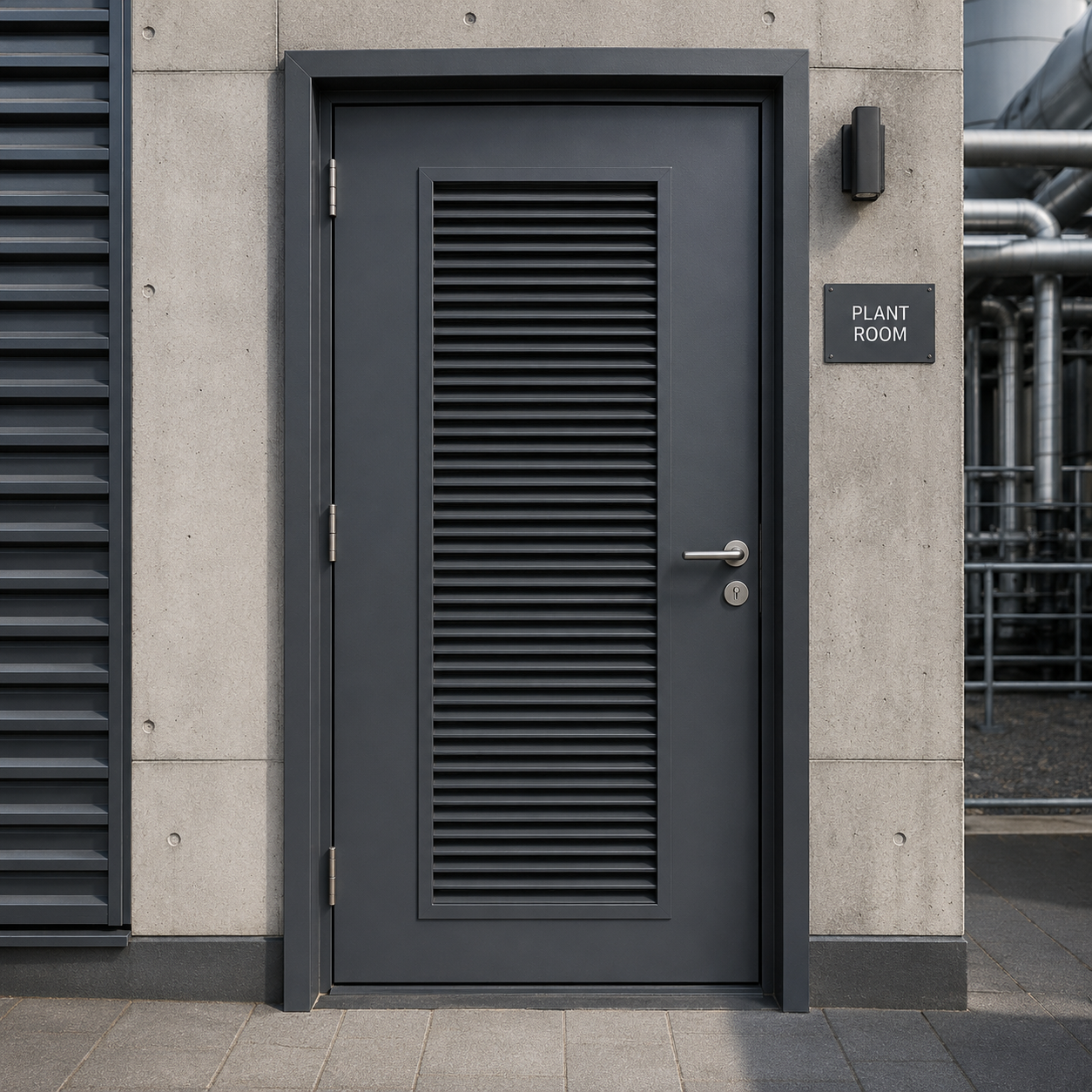 Steel Louvred Doors