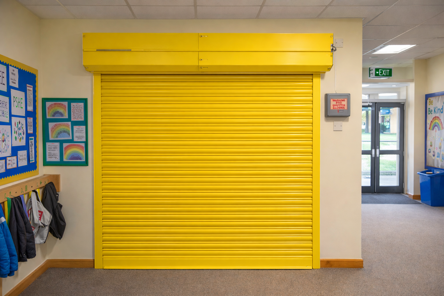 Doorway Fire Shutters - Flexible Structure