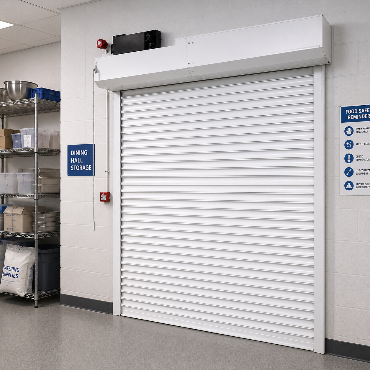 Doorway Fire Shutters - Flexible Structure