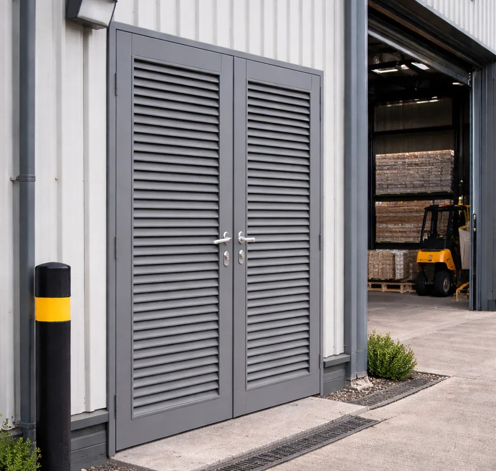 Steel Louvred Doors - My Store