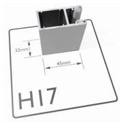 H17 - 45mm Aluminium Guide Rail - My Store