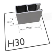 H30 - 60mm Aluminium Guide Rail - My Store