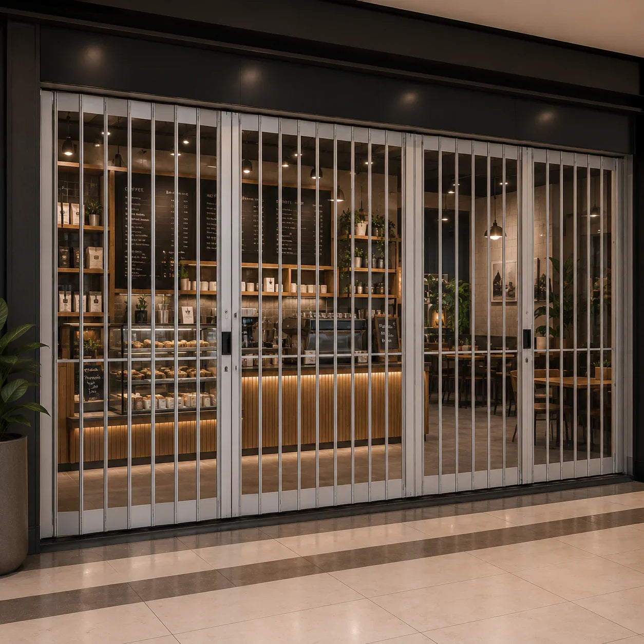 Polycarbonate Internal Sliding Security Shutter - 90% Vision - My Store