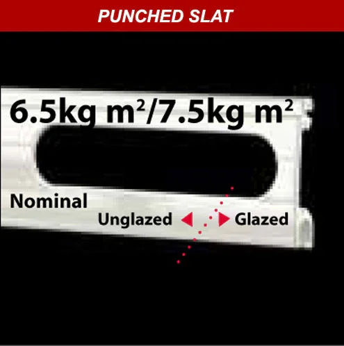 38mm Aluminium Slat - Punched - My Store