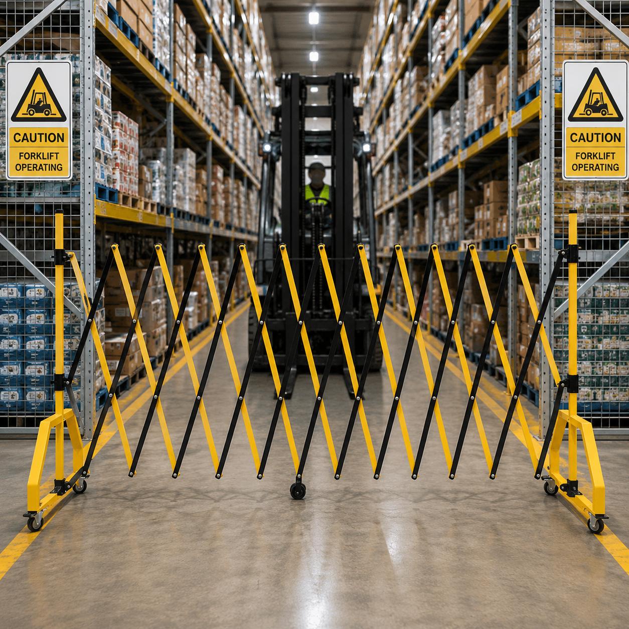 Trackless Retractable Barrier
