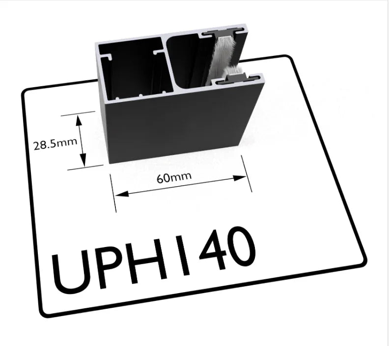 UPH140 - 60mm Aluminium Guide Rail - My Store