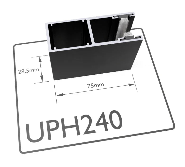 UPH240 - 75mm Aluminium Guide Rail - My Store