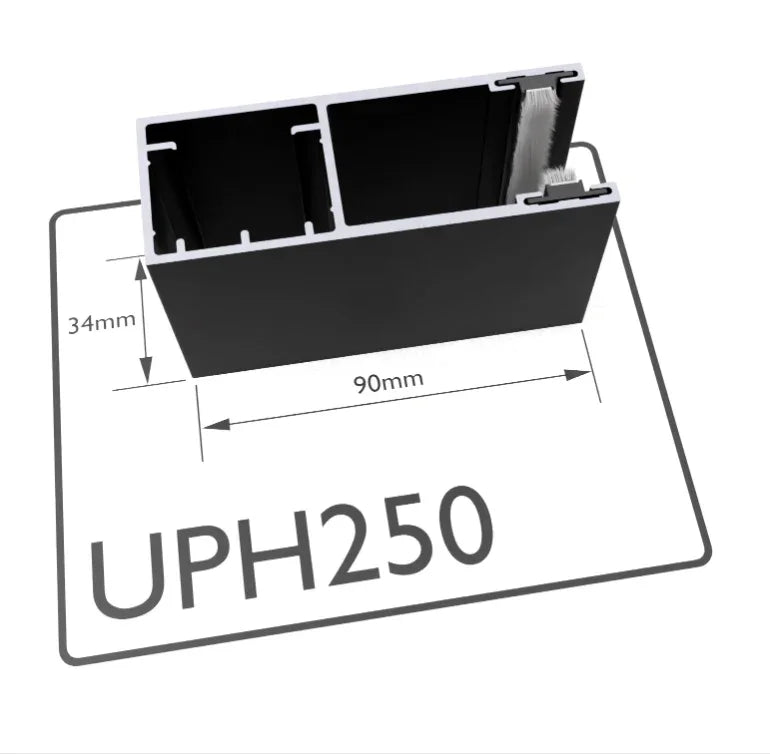 UPH250 - 90mm Aluminium Guide Rail - My Store