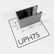UPH75 - 75mm Aluminium Guide Rail
