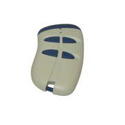 White and blue remote control for roller shutter security systems