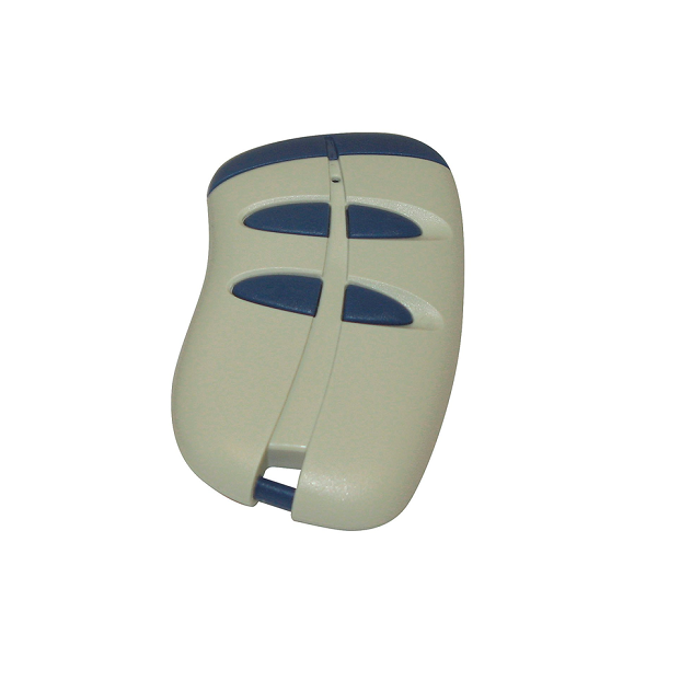 White and blue remote control for roller shutter security systems