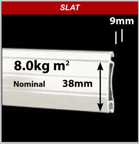 38mm Double Skin Aluminium Slat - Solid - My Store