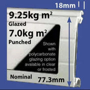 77mm Aluminium Slat - Punched - My Store