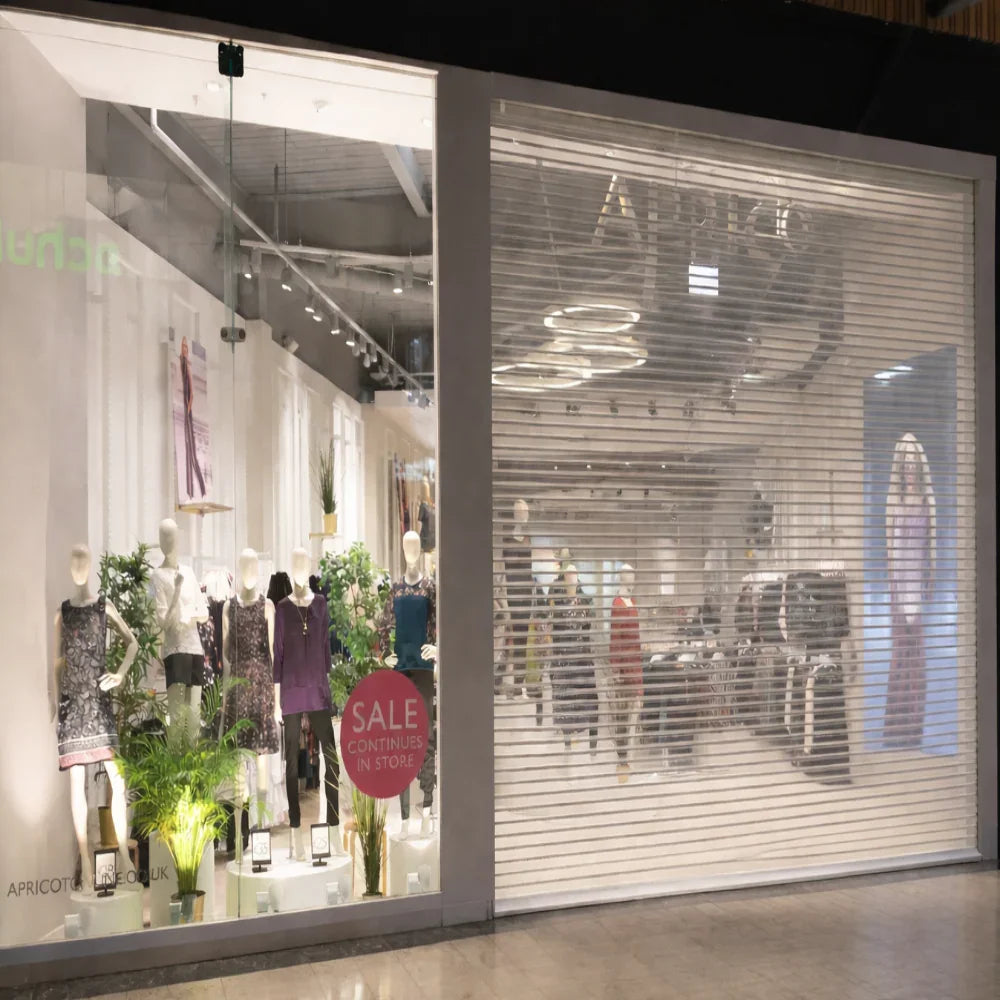 Perforated Steel Roller Shutter - 18% Vision - My Store