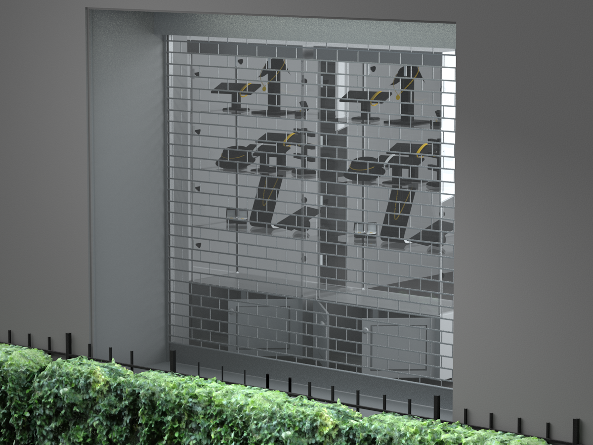 Security Direct Tube & Link Roller Shutter 75 Vision