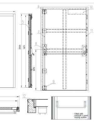 ECO Fire Exit Door Drawing