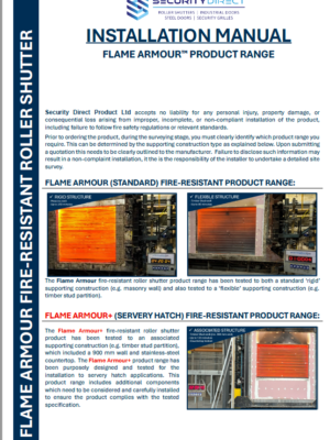 Flame Armour Installation Manual
