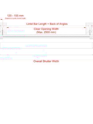 Tube Motor Fire Shutter - Stud Wall