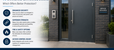 Steel doors blg post