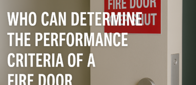 Who can determine criteria for fire door